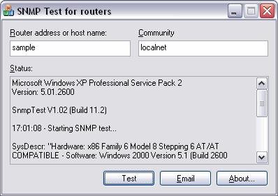 SNMPTest Screenshot